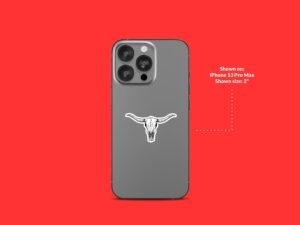 Texas Longhorn Bull Skull Sticker