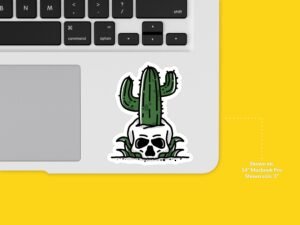 Cactus Skull Sticker