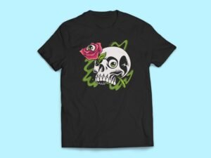 Flower Skull Sticker