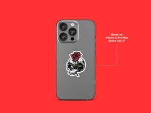 Rose Skull Sticker