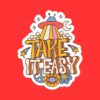 Take It Easy UFO Sticker