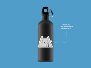 Flip Off Cat Sticker