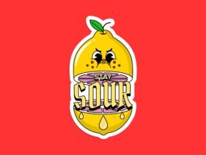 Stay Sour Lemon Sticker