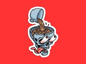 Coffee Addict Sticker