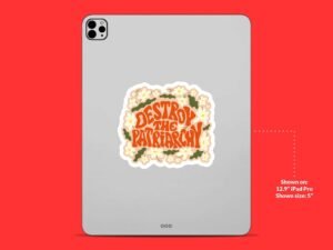 Destroy the Patriarchy Feminism Sticker