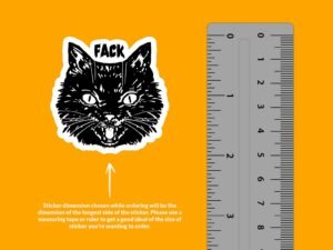 Fack Cat Sticker