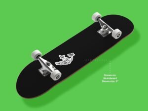 Skeleton Hand Butterfly Sticker