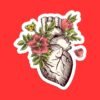 Floral Heart Sticker
