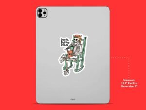 Death Before Decaf Sticker