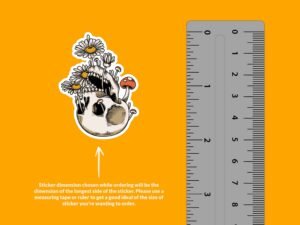 Mushroom Skull Sticker
