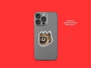 Scuba Skeleton Sticker