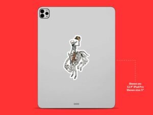 Skeleton Cowboy Sticker