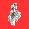 Skeleton Cowboy Sticker