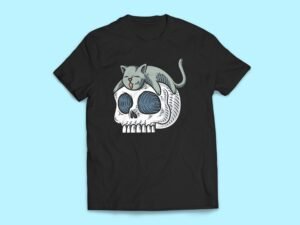Cute Cat Skull Sticker