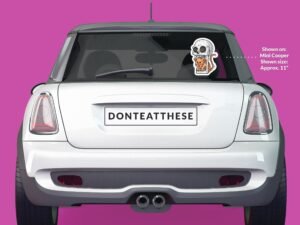 Cat in a Skull Sticker