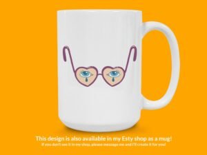 Broken Head Glasses Sticker