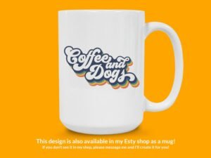 Coffee and Dogs Sticker