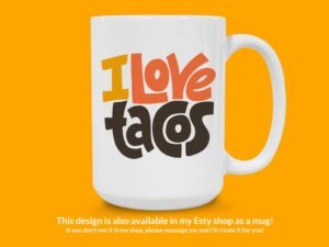 I Love Tacos Sticker