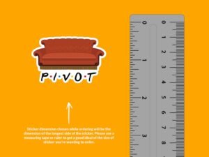 Friends Pivot Couch Sticker
