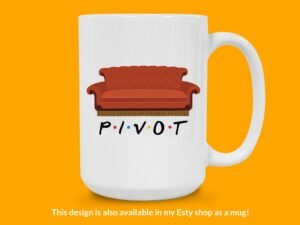 Friends Pivot Couch Sticker
