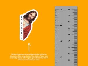 Jesus I'm Telling Dad Sticker