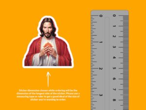 Keanu Reeves Jesus Sticker