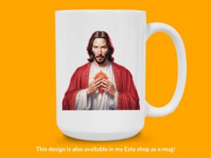 Keanu Reeves Jesus Sticker