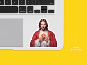 Keanu Reeves Jesus Sticker
