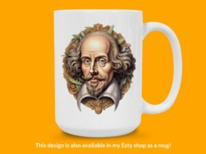 William Shakespeare Sticker