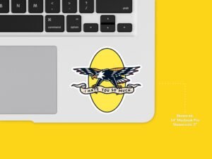 I Hate You So Much Eagle Sticker