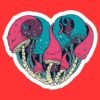 Mushroom Heart Sticker