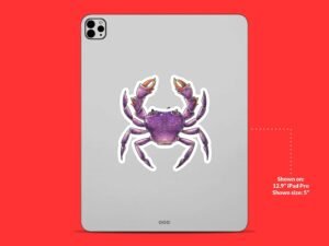 Purple Crab sticker