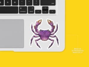 Purple Crab sticker