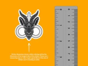 Leviathan Cross Goat Sticker