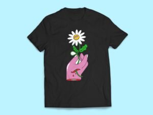 Holding a Daisy Sticker