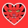 Tiger Heart Sticker