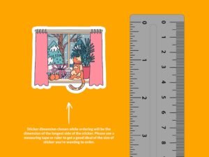 Winter Days Cat Sticker