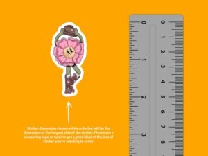 Cowgirl Flower Sticker