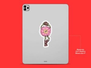 Cowgirl Flower Sticker
