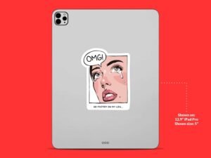 OMG He Farted On My Leg Sticker