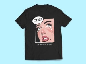 OMG He Farted On My Leg Sticker