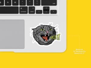 Angry Cat Sticker I Wanna Eat