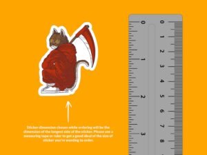 Grim Reaper Cat Sticker