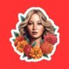 Jennifer Lawrence Sticker