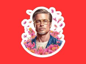 Brad Pitt Sticker