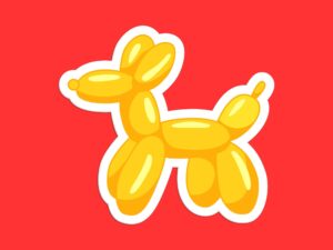 Balloon Dog Sticker