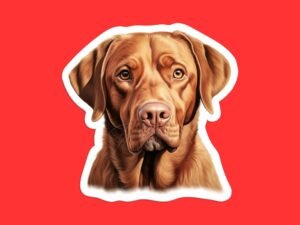 Fox Red Labrador Sticker