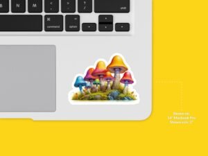 Rainbow Mushroom Sticker