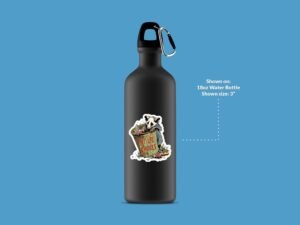 Opossum Trash Can Sticker