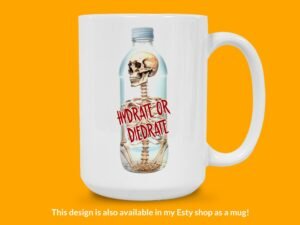 Hydrate or Diedrate Skeleton Sticker